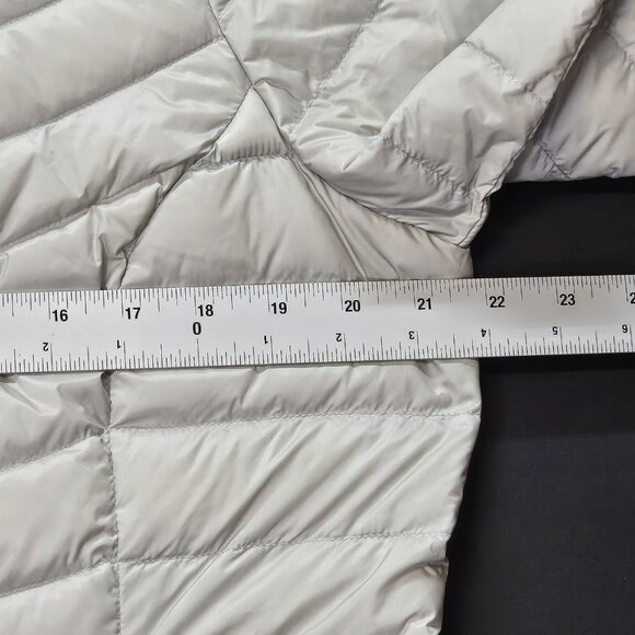 32 Degrees Heat Ultra Light Down Jacket Womens Size L Grey Zip Pockets‎ Full Zip - Picture 8 of 12